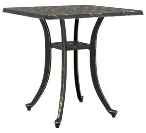 VidaXL bronzszínű öntött alumínium kerti asztal 53 x 53 x 53 cm