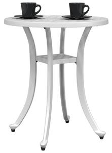 VidaXL fehér öntött alumínium kerti asztal Ø48x53 cm