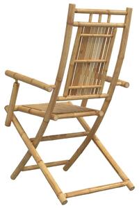 VidaXL 6 db összecsukható bambusz kerti szék 53 x 66 x 99 cm