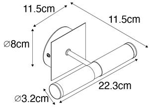 Modern fürdőszobai fali lámpa acél IP44 2-lámpás - Bath