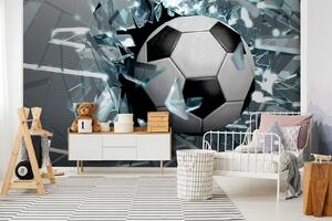 Fotótapéta A futball-labda összetöri az üveget, Gyerek fotótapéta, Gyerek fotótapéta fiúk szobájához, u64581 : Uwalls.hu