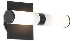 Okos fürdőszobai fali lámpa fekete IP44 2-lámpás Zigbee G9-el - Bath