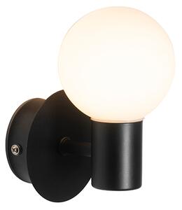 Modern fali lámpa fekete IP44 - Cederic Up