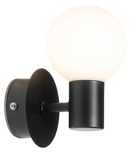 Modern fali lámpa fekete IP44 - Cederic Up
