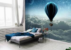 Fotótapéta Hőlégballon egy kosárral, amelyhez egy kosarat csatoltak, Modern fotótapéta, Modern fotótapéta, u70538 - Muralas.hu
