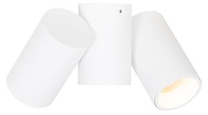 Design spotlámpa fehér 2-lámpás állítható - Michael