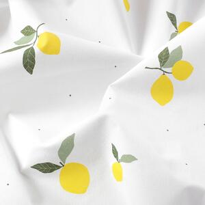 Goldea szögletes terítő 100% pamutvászon - citromok 120 x 180 cm