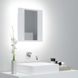 VidaXL fehér LED-es tükrös fürdőszobaszekrény 40 x 12 x 45 cm
