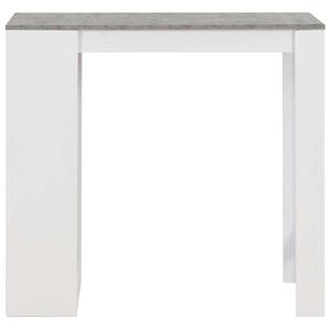 Modern Bárasztal - Fehér Beton - 3 Polccal - 110x50x103cm