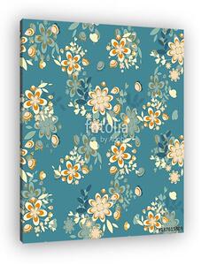 Seamless spring floral pattern (vászonkép)