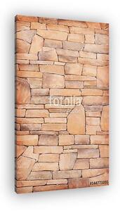 Brown brick wall as a background or texture and shadow (vászonkép)