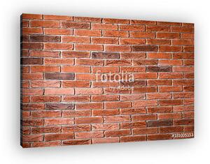 Brick wall texture on rustic background style (vászonkép)