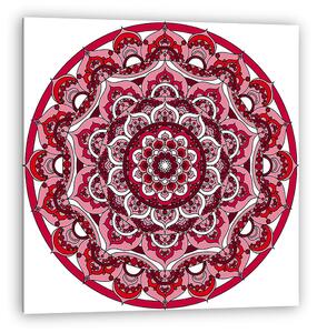Vector decorative red mandala ornament (vászonkép)