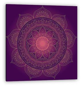 Mandala, square background design, lace ornament in oriental sty (vászonkép)