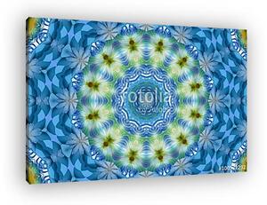 Blue meditation mandala (vászonkép)