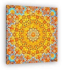 Colorful geometric kaleidoscope fractal (vászonkép)