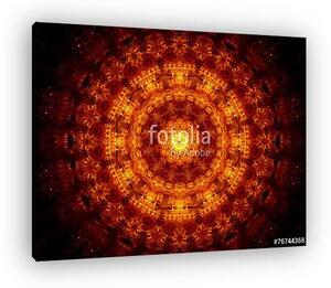 Glowing fiery oriental ornament (vászonkép)