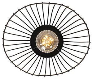Design mennyezeti lámpa fekete 20cm - Pua