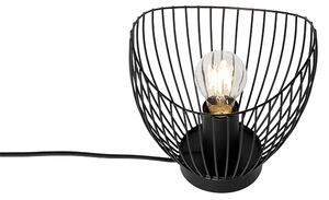 Modern asztali lámpa fekete 20 cm - Pua