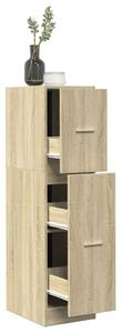 VidaXL Patikaszekrény - Sonoma Tölgy - 3 Fiók - 118 cm
