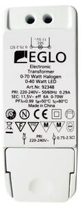 Eglo Eglo - Elektromos transzformátor EINBAUSPOT 70W/230V/11,5V AC EG92348