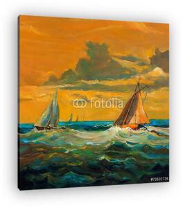 Sailboats (vászonkép)