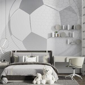 Fotótapéta Geometrikus futballminta szürkeárnyalatban, Modern fotótapéta, Modern fotótapéta, u72781 - Muralas.hu