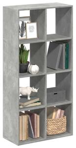 Modern Fa Könyvespolc - 8 Rekeszes - 69,5x29x137,5 cm