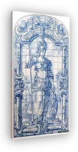 Old wall tiles azulejos. (vászonkép)