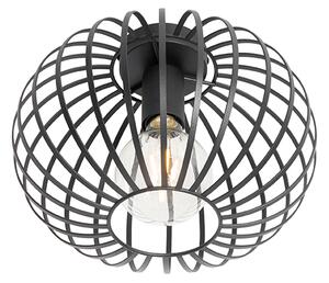 Design mennyezeti lámpa fekete 30 cm - Johanna