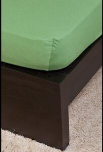 Naturtex Pamut Jersey olajzöld gumis lepedő 180-200x200 cm