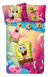 Disney Spongyabob 2 részes pamut-vászon gyerek ágyneműhuzat