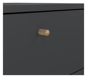 Antracitszürke magas komód 50x120 cm Bodo – Tvilum