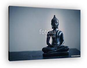 Black statue of Buddha (vászonkép)