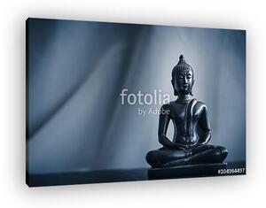 Black statue of Buddha (vászonkép)