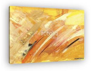 Yellow sienna abstract backround handmade painting (vászonkép)