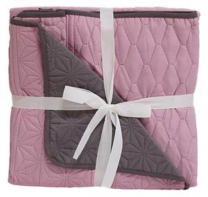 Naturtex ágytakaró microfiber rózsaszín-szürke 235x250cm