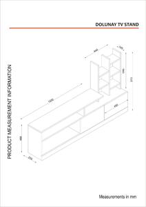 Hanah Home TV Unit White Dolunay - White