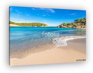 Beach scenery of Cala S'Amarador beautiful coast at Mondrago Nat (vászonkép)
