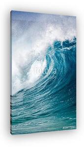 Big breaking Ocean wave on the north shore of Oahu Hawaii (vászonkép)