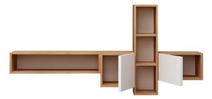 Hanah Home TV Unit Oak White Kumkuat