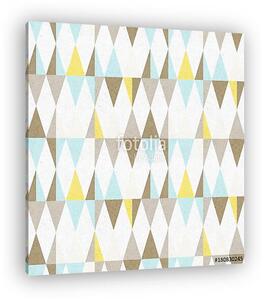 Triangles seamless pattern. Modern abstract geometric background (vászonkép)