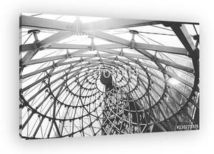 Abstract architectural black and white background (vászonkép)
