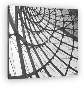 Abstract architectural black and white background (vászonkép)