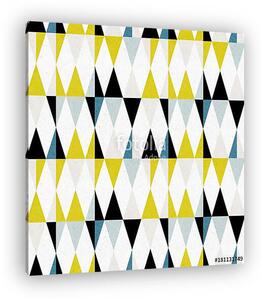 Triangles seamless pattern. Modern abstract geometric background (vászonkép)