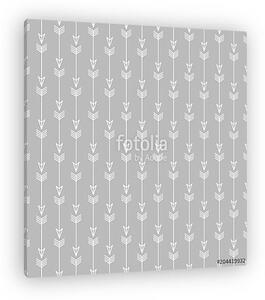 Seamless arrow monochrome colors. Hand drawn arrows scandinavian (vászonkép)