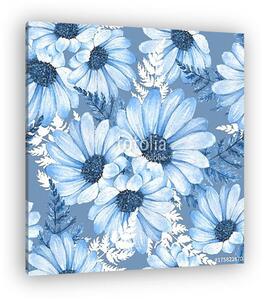 Floral seamless pattern. Watercolor flowers 8 (vászonkép)