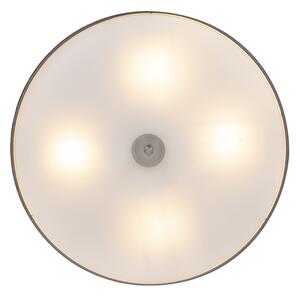 Rusztikus mennyezeti lámpa szürke 50 cm - Drum