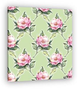Floral pattern 25. Pink roses (vászonkép)