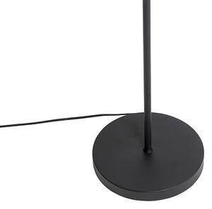 Design állólámpa fekete arannyal 2-lámpás - Stijn